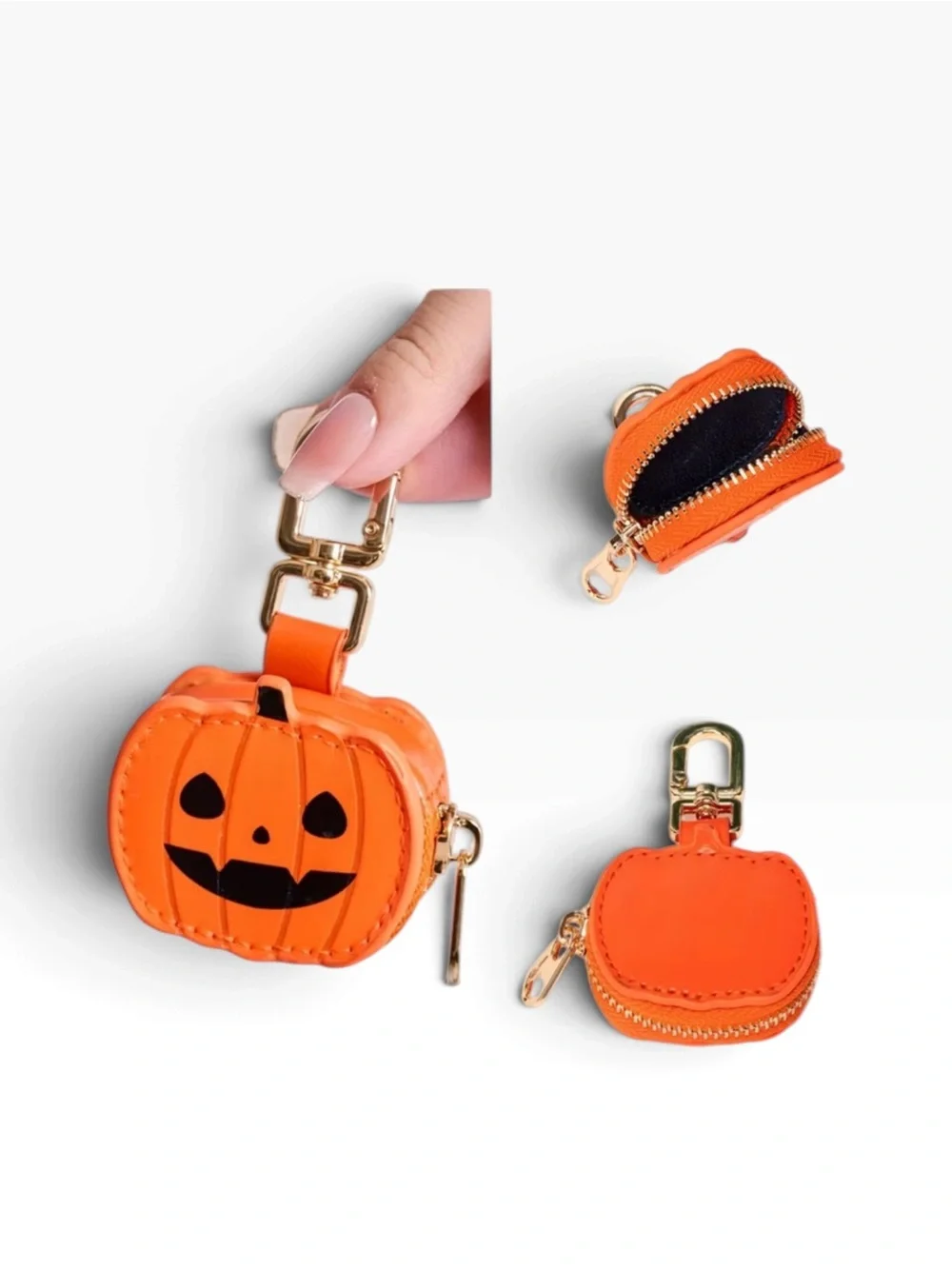 Halloween Pumpkin Keychain/bag Charm Coin Purse